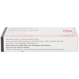 Thuốc Levothyrox 50µg Merck điều trị bướu giáp, suy giáp, ung thư giáp (2 vỉ x 15 viên)