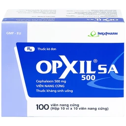 Thuốc OPXIL SA 500 Imexpharm điều trị các nhiễm khuẩn do các vi khuẩn nhạy cảm (10 vỉ x 10 viên)