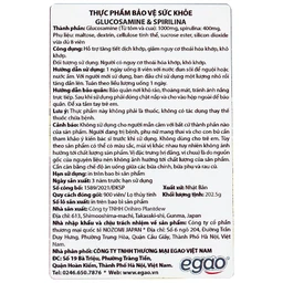 Viên uống tăng tiết dịch khớp giảm thoái hóa khớp Orihiro Glucosamine and Spirulna (900 viên)