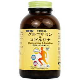 Viên uống tăng tiết dịch khớp giảm thoái hóa khớp Orihiro Glucosamine and Spirulna (900 viên)