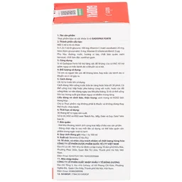 Siro hỗ trợ tăng sức đề kháng Gadopax Forte Valens (100ml)