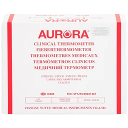 Nhiệt kế thuỷ ngân đo thân nhiệt cơ thể Aurora CRW-23
