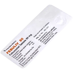 Thuốc Febuliv 80mg RV điều trị tăng acid uric huyết mạn tính (3 vỉ x 10 viên)