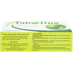 Viên hỗ trợ giảm nguy cơ táo bón Tabofina Traphaco (3 vỉ x 10 viên)