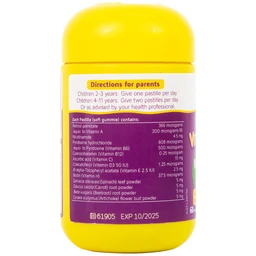 Viên nhai hỗ trợ bổ sung vitamin Kids Smart Vita Gummies Multi-vitamin Vegies Nature's Way (60 viên)