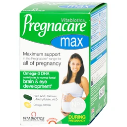 Viên bổ sung vitamin và khoáng chất cho phụ nữ mang thai Pregnacare Max Omega 3 DHA (84 viên)