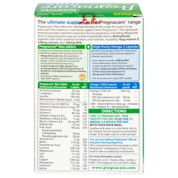 Viên bổ sung vitamin và khoáng chất cho phụ nữ mang thai Pregnacare Max Omega 3 DHA (84 viên)