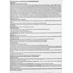 Viên bổ sung vitamin và khoáng chất cho phụ nữ mang thai Pregnacare Max Omega 3 DHA (84 viên)