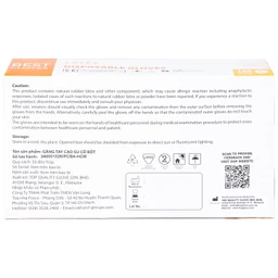 Găng tay y tế có bột, phủ Latex size S (100 cái) Powder Disposable 