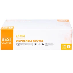Găng tay y tế có bột, phủ Latex size S (100 cái) Powder Disposable 