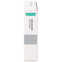 Bao cao su Okamoto Skinless Skin Purity không mùi, tinh khiết, dùng để phòng tránh thai và ngăn ngừa HIV (3 cái)
