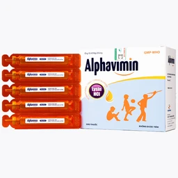 Thuốc Alphavimin 10ml Hadiphar bổ sung vitamin trong thời kỳ dưỡng bệnh, chế độ ăn đặc biệt (20 ống)