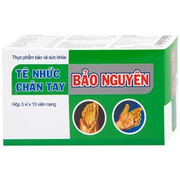 Viên uống hỗ trợ giảm tê nhức chân tay, đau mỏi vai gáy, tăng cường lưu thông khí huyết Tê Nhức Chân Tay Bảo Nguyên (3 vỉ x 10 viên)