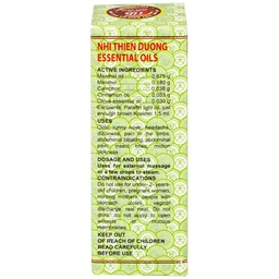 Dầu gió Nhị Thiên Đường 1.5ml (10 chai) dùng khi cảm mạo phong hàn, sổ mũi, chóng mặt, nhức đầu, say tàu xe