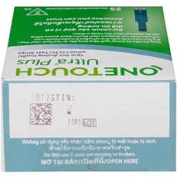 Que thử đường huyết Onetouch Ultra Plus (hộp 25 que)