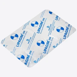 Thuốc Lipagim 200 Agimexpharm bổ sung cho chế độ ăn uống, điều trị tăng triglycerid máu (3 vỉ x 10 viên)