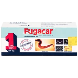 Thuốc Fugacar 500mg Janssen điều trị nhiễm giun (1 viên)