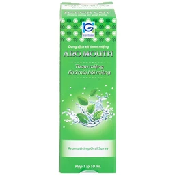 Xịt thơm miệng Aro Mouth 10ml giúp khử mùi hôi miệng, giảm sâu răng, viêm lợi