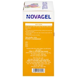 Thực phẩm bảo vệ sức khỏe Novagel Dân Khang hỗ trợ giảm acid dịch vị, bảo vệ niêm mạc dạ dày (Hộp 20 gói x 10ml) 10