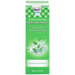 Xịt thơm miệng Aro Mouth 10ml giúp khử mùi hôi miệng, giảm sâu răng, viêm lợi