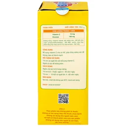 Viên Ngậm Tăng Đề Kháng Cho Bé Vị Cam Bipp C DHG Pharma (35 gói) 4