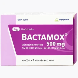Thuốc Bactamox 500mg Imexpharm điều trị nhiễm khuẩn đường hô hấp dưới, viêm tai giữa (2 vỉ x 7 viên) 1