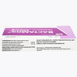 Thuốc Bactamox 500mg Imexpharm điều trị nhiễm khuẩn đường hô hấp dưới, viêm tai giữa (2 vỉ x 7 viên) 4