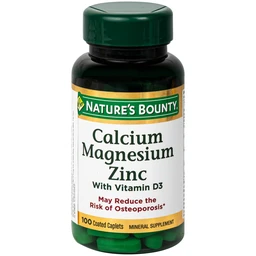 Viên uống giúp xương chắc khỏe, duy trì sức khoẻ hệ xương Calcium Magnesium Zinc Nature's Bounty (100 viên)