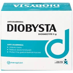 Thuốc Diobysta Merap điều trị tiêu chảy cấp và mạn (12 gói)