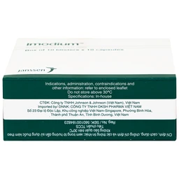 Thuốc Imodium 2mg Janssen điều trị tiêu chảy cấp tính (10 vỉ x 10 viên)