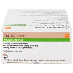 Thuốc bột hít phân liều Trelegy Ellipta GSK điều trị bệnh phổi tắc nghẽn mãn tính (30 liều hít)