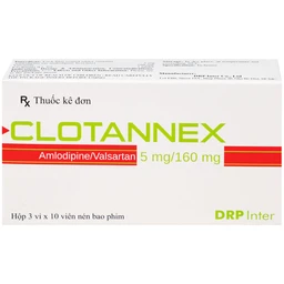 Thuốc Clotannex 5/160mg DRP Inter điều trị tăng huyết áp vô căn (3 vỉ x 10 viên)