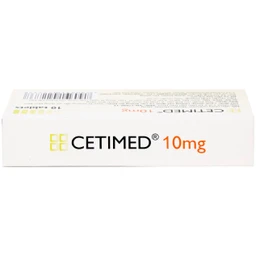 Thuốc Cetimed 10mg Medochemie điều trị triệu chứng viêm mũi dị ứng (1 vỉ x 10 viên)