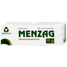 Thuốc mỡ bôi da Menzag 0.05% Medbolide giảm tình trạng viêm và ngứa của bệnh da liễu
