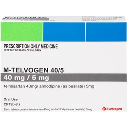 Thuốc M-Telvogen 40/5mg Evertogen điều trị tăng huyết áp (2 vỉ x 14 viên)