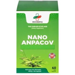 Viên uống giảm ho, giảm đờm, đau rát họng, viêm phế quản Nano Anpacov Biochempha (60 viên)