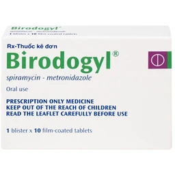 Thuốc Birodogyl 250mg Sanofi điều trị nhiễm trùng đường miệng cấp tính và mạn tính (1 vỉ x 10 viên)