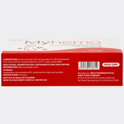 Thuốc Myhemo 305mg Reliv dự phòng thiếu sắt và folic acid (3 vỉ x 10 viên)
