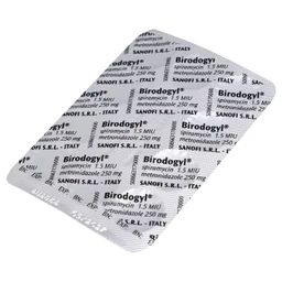 Thuốc Birodogyl 250mg Sanofi điều trị nhiễm trùng đường miệng cấp tính và mạn tính (1 vỉ x 10 viên)