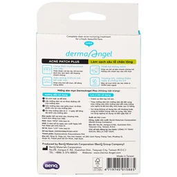 Miếng dán mụn ban ngày Derma Angel Plus (12 miếng) hút dịch mủ, làm lành vết thương nhanh chóng