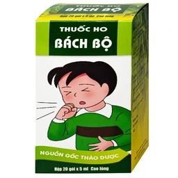 Siro Thuốc ho Bách Hộ Điều trị ho dai dẳng lâu ngày, ho gà, viêm phế quản (20 gói x 5ml)