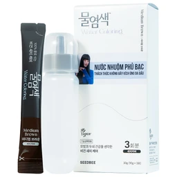 Nước nhuộm phủ bạc nâu hạt dẻ Seedbee Water Coloring Medium Brown NBIYAN (30g)