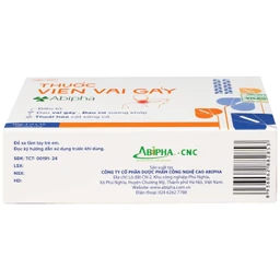 Viên vai gáy Abipha giảm đau nhức vai gáy, cơ xương khớp, tăng cường lưu thông khí huyết (3 vỉ x 10 viên)