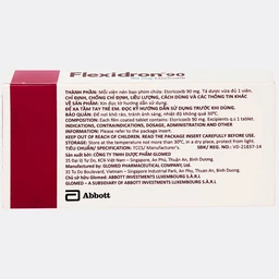 Thuốc Flexidron 90 Abbott giảm triệu chứng của viêm xương khớp, viêm khớp dạng thấp (3 vỉ x 10 viên)