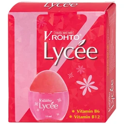 Thuốc nhỏ mắt V.Rohto Lycée 13ml điều trị đỏ mắt, ngứa mắt, mỏi mắt