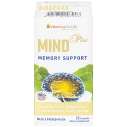 Viên uống hỗ trợ tăng tuần hoàn não, cải thiện trí nhớ Mind Plus Vitamins For Life (30 viên)