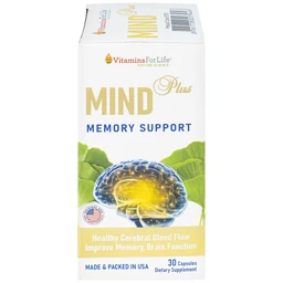 Viên uống hỗ trợ tăng tuần hoàn não, cải thiện trí nhớ Mind Plus Vitamins For Life (30 viên)