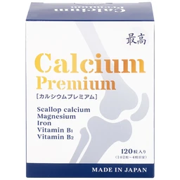 Viên bổ sung canxi, khoáng chất giảm nguy cơ loãng xương Calcium Premium JpanWell (120 viên)