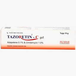 Thuốc bôi ngoài da Tazoretin - C Gel 15g Medisun điều trị tại chỗ mụn trứng cá