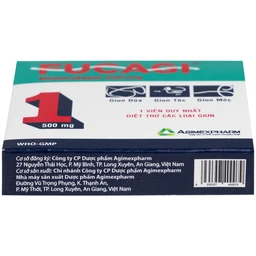Thuốc Fucagi 500mg Agimexpharm điều trị nhiễm một hoặc nhiều loại giun đường ruột (1 viên)